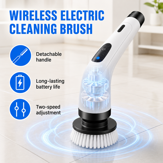 Electric Cleaning Brush with Telescopic Handle