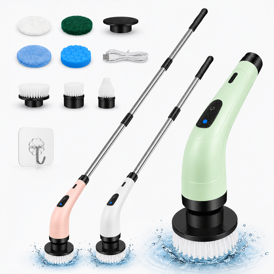 Electric Cleaning Brush with Telescopic Handle
